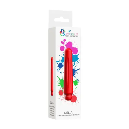 Delia Classic Vibrator - Silicone Sleeve, 10-Speed, Compact Design