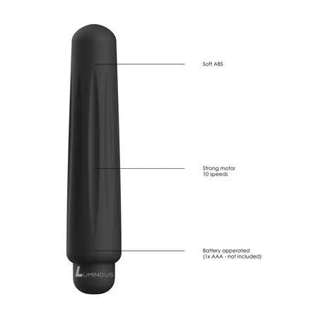 Delia Classic Luminous Bullet Massager with Silicone Sleeve, 10 Modes