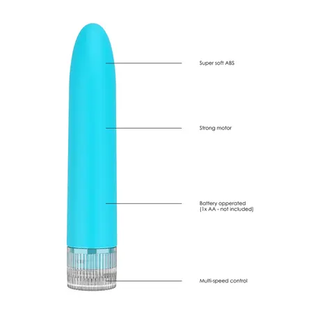Eleni Classic Multi-Speed vibrator ABS, vitki model, roze, 19 cm