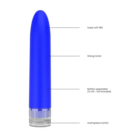Eleni Classic Slim Intimate Device Multispeed ABS Blue 18 cm
