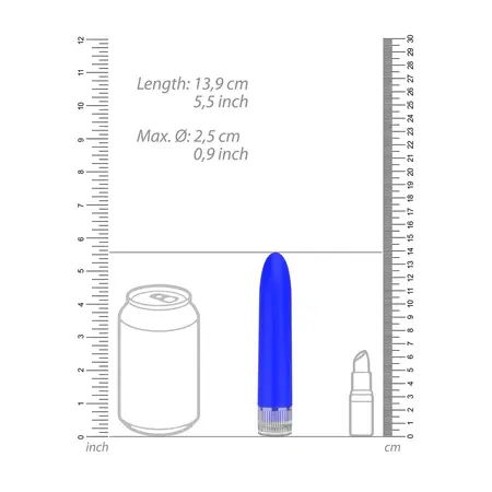 Eleni Classic Slim Intimate Device Multispeed ABS Blue 18 cm