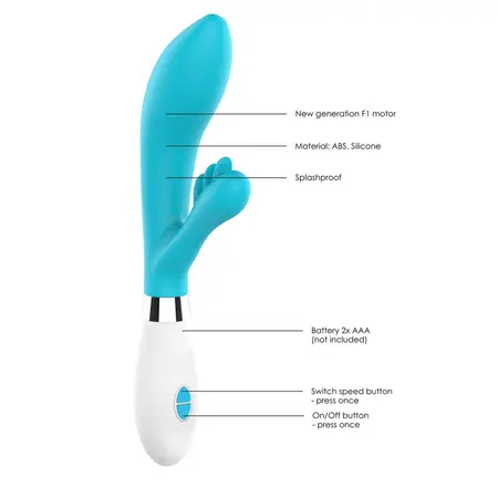 Agave Multifunctional Intimate Vibrator 10-Speed Silicone 23.1cm Purple