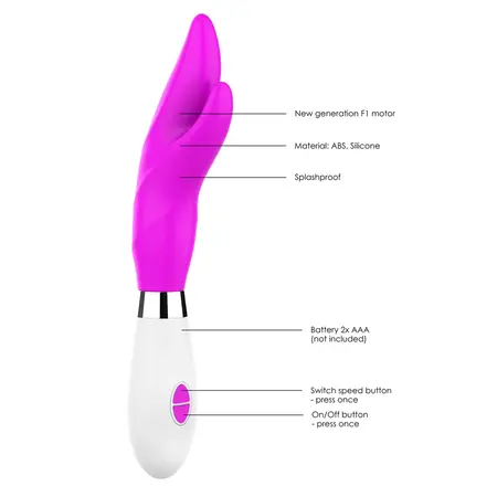 Athos silikonski dual-action vibrator sa preciznim klitoralnim stimulatorom, 22 cm