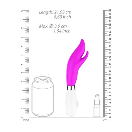Athos silikonski dual-action vibrator sa preciznim klitoralnim stimulatorom, 22 cm