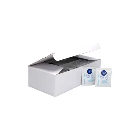 EXS Clear Lube Sachets 100 pcs - Water-Based, Non-Staining Formula