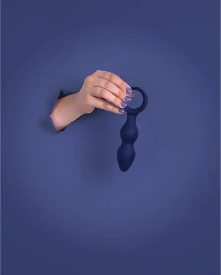 Loveline Teardrop Medium Anal Plug Baltic Blue - Ergonomic Silicone Design