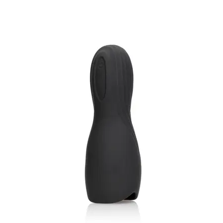 Loveline vibrirajući stimulacioni rukav crni, ergonomski teksturirani model