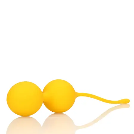 Loveline Carambola silikonske lopte za trening pelvicnog dna set žuti