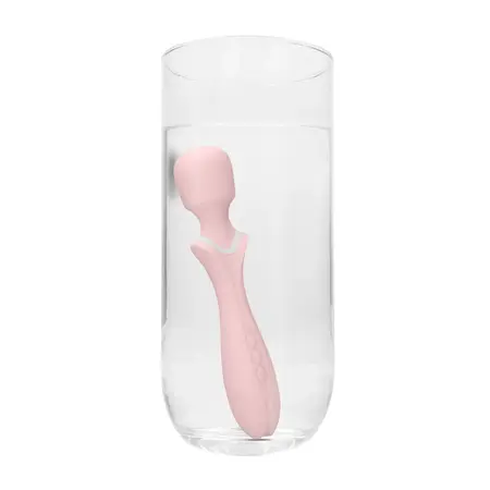 Jiggle Rechargeable Massage Wand, Waterproof, Flexible Silicone, 10 Modes
