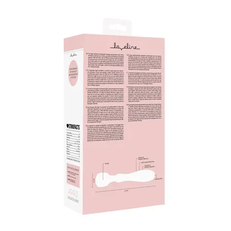 Jiggle Rechargeable Massage Wand, Waterproof, Flexible Silicone, 10 Modes