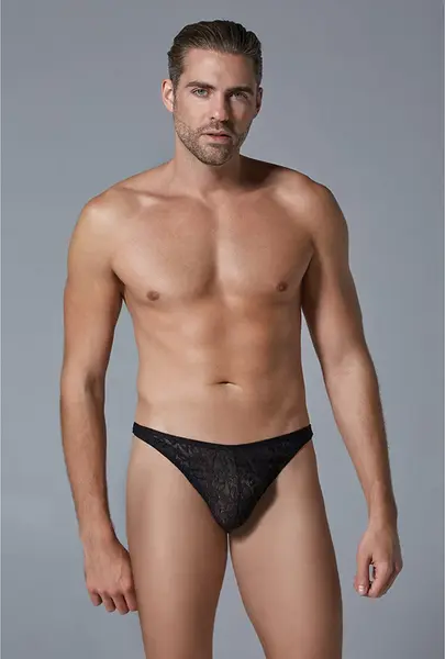 Leg Avenue Leopard Motif Thong S/M - Elastic Comfort Fit