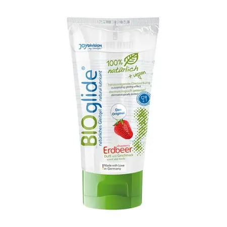 BIOglide Veganski lubrikant aroma jagode 80 ml - Prirodna formula na biljnoj bazi