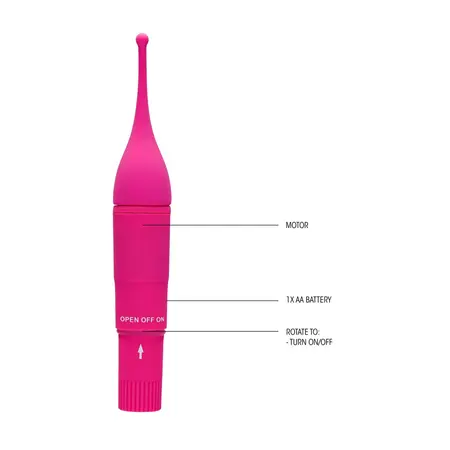 Shots Vibra Point Precizni intimni stimulator crni 16 cm