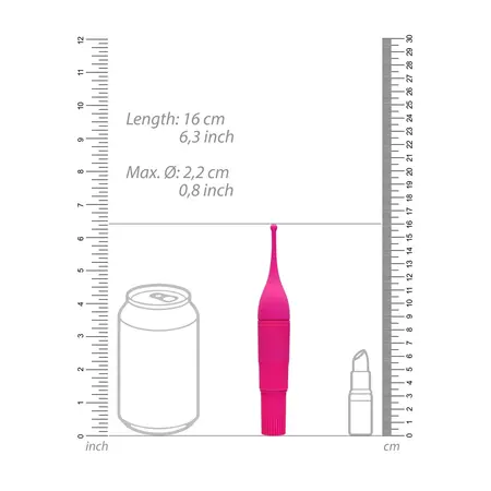 Shots Vibra Point Precizni intimni stimulator crni 16 cm