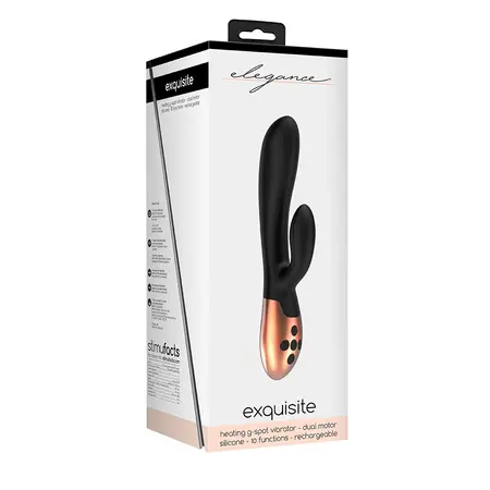 Exquisite Advanced Heating G-Spot Vibrator, Dual Motor, Silicone, Purple
