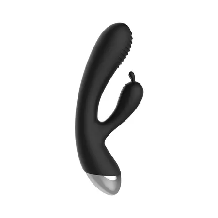 Shots ElectroShock E-Stimulation Rabbit Vibrator Silicone Black
