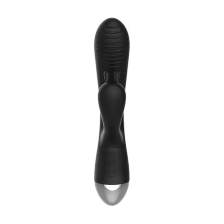 Shots ElectroShock E-Stimulation Rabbit Vibrator Silicone Black