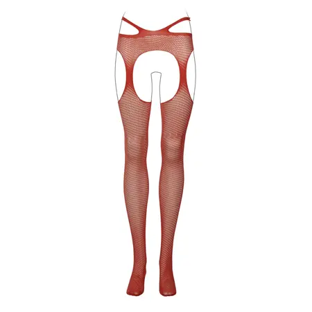 Leg Avenue Suspender Pantyhose Strappy Waist Black One Size