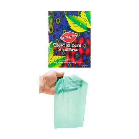 Lixx Dental Dams 100-Pack Assorted Flavors Multipurpose Barrier Sheets