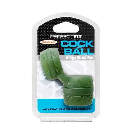 Perfect Fit Silaskin Ball Strap Intimate System - Black, Flexible Design