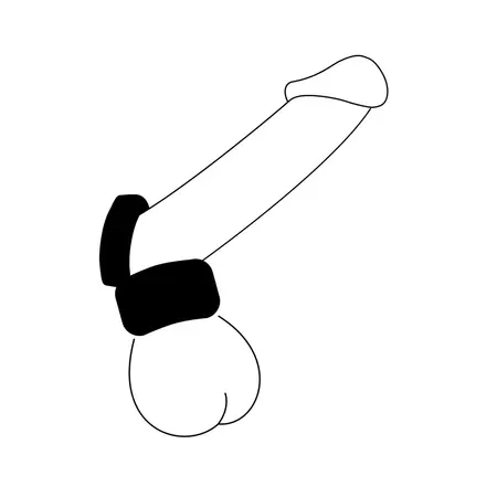 Perfect Fit Silaskin Ball Strap Intimate System - Black, Flexible Design