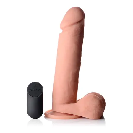 Curve Toys Vibrating Silicone Intimate Device 23 cm with Remote Control