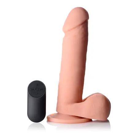 Curve Toys Vibrirajući silikonski intimni uređaj 20.5cm sa daljinskim i usisnom čašom