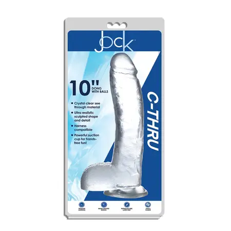 Glas Crystal Series 25.5cm Stakleni intimni model sa usisnom bazom providni