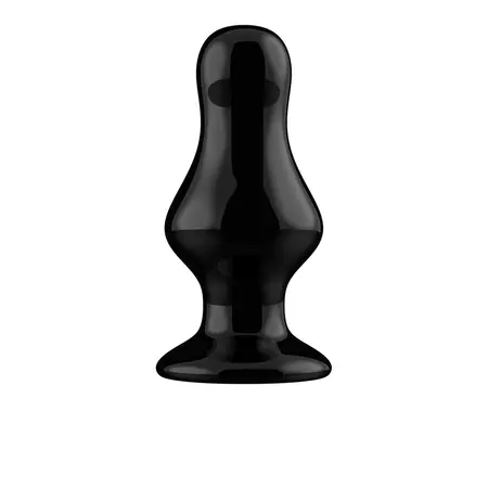 Shots Chrystalino Missy Stakleni Plug Vibrator crni 10 brzina sa usisnom čašom