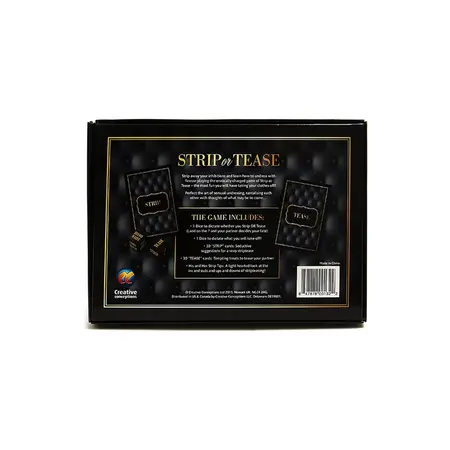Creative Conceptions Strip or Tease Dice & Card Game for Couples Set