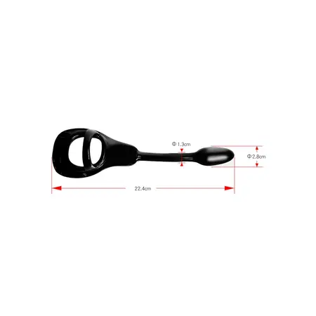 Perfect Fit Armour Tug Lock Crni Sistem sa Čepom i Trakom za Testise S