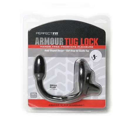 Perfect Fit Armour Tug Lock Mali - Intimni Prsten sa Trakom za Testise i Čepom