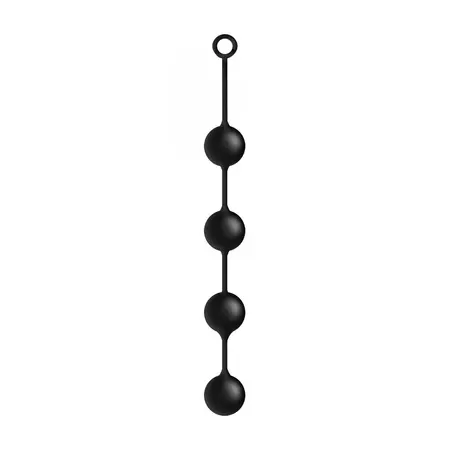 XR Brands Ass Ballz XL - Silicone Bead System with Grip Ring, 52cm