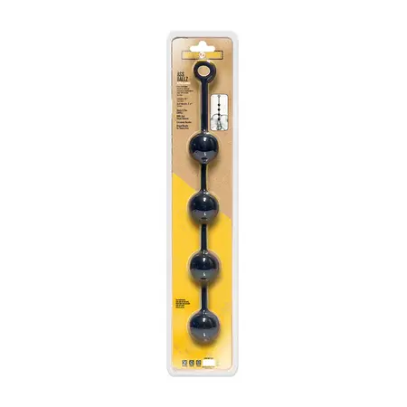 XR Brands Ass Ballz XL - Silicone Bead System with Grip Ring, 52cm