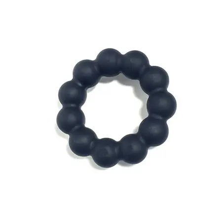 Meat Ballz Baller Silicone Comfort Ring Black - Stretchable Design