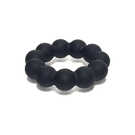 Meat Ballz Baller Silicone Comfort Ring Black - Stretchable Design