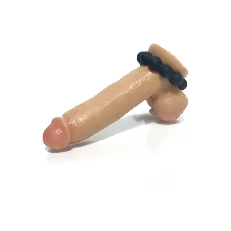 Meat Ballz Baller Silicone Comfort Ring Black - Stretchable Design