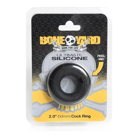 Perfect Fit Ultimate Ring Silicone Comfort Fit Black 50mm