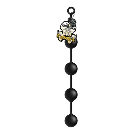 Oxballs Ass Ballz XL Silikonski Sistemi sa Perlicama, 55cm, Crni