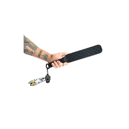 Boneyard Spank Silicone Paddle with Raised Skull Surface, 37.5 cm