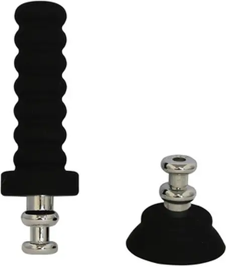 Doc Johnson Grip Lock Silicone Handle & Suction Cup Adapter Black
