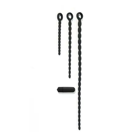 XR Brands Vibrating Sounds Silicone Kit 3-Piece with 7-Speed Bullet