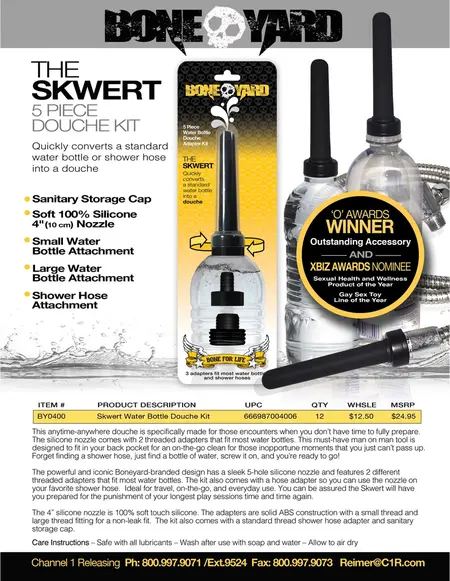 Skwert Travel Hygiene Set 5-Piece - Portable Water Bottle Adapter Kit