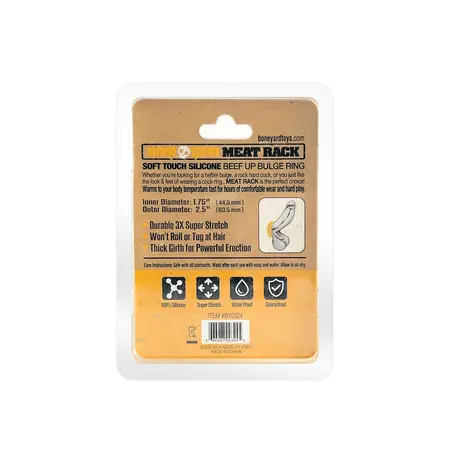 Oxballs Meat Rack Silicone Comfort Ring Black 44.5mm