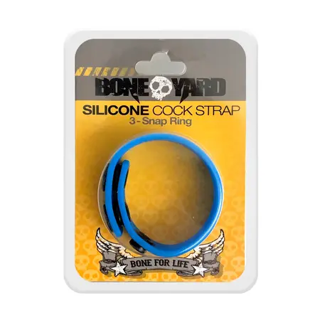 Sport Fucker 2-Snap Silicone Strap Adjustable Black Ring