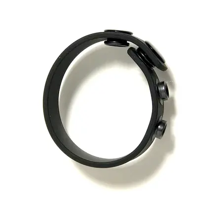 Oxballs Snap Silicone Adjustable Ring Black - Universal Size