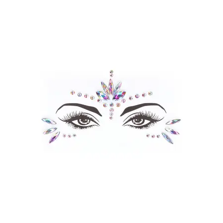 Bling Beauty Eye Crystal Sticker Set - Dazzling Reusable Decoration
