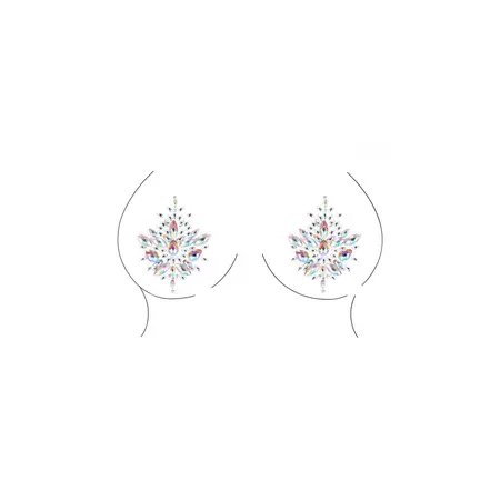 Bijoux Indiscrets Dazzling Decorative Jewel Stickers for Body - Crystal