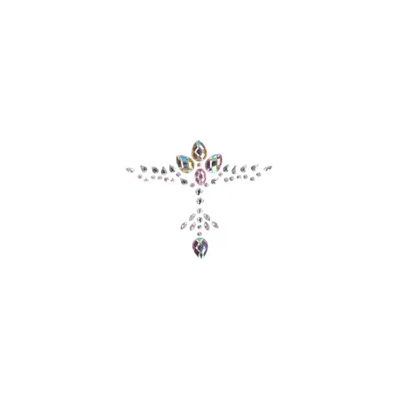 Bijoux Indiscrets Bling Deco Chest Body Sticker, Crystal Effect, Reusable