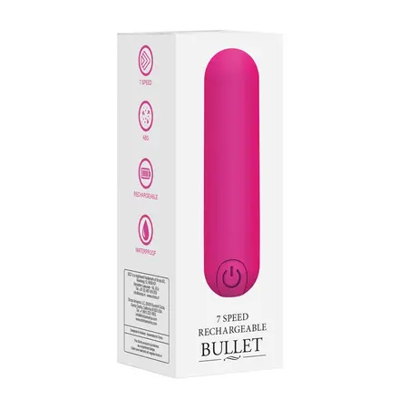 Shots Be Good Tonight 10-Funkcija Kompaktni Bullet Vibrator Crni 7.7cm